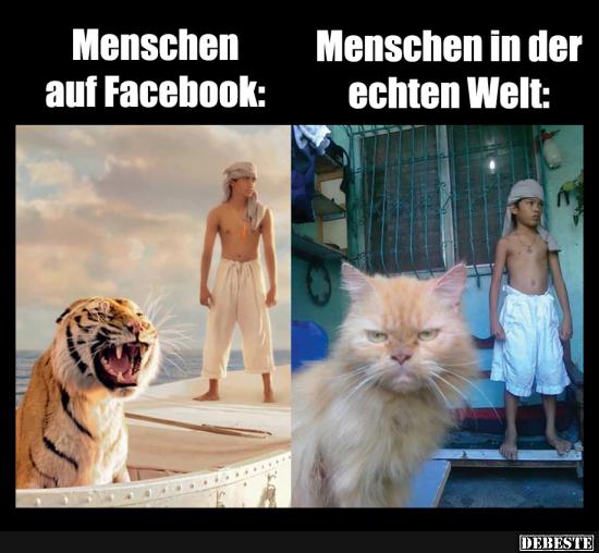 Menschen auf Facebook / in der echten Welt.. - Lustige Bilder | DEBESTE.de