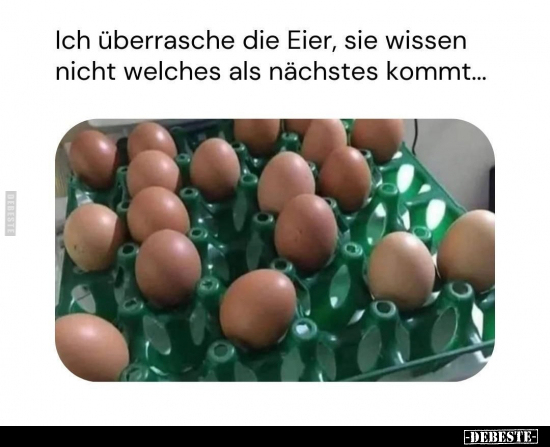 Ich überrasche die Eier.. - Lustige Bilder | DEBESTE.de