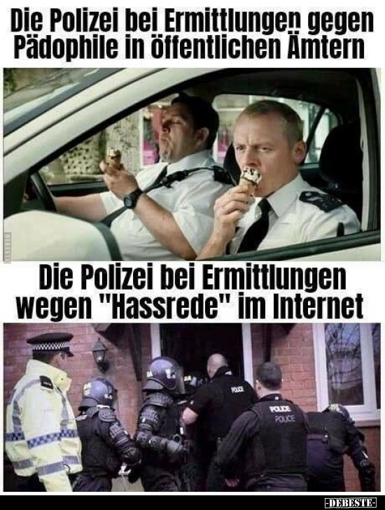 Die Polizei bei Ermittlungen gegen Päd*ophile in.. - Lustige Bilder | DEBESTE.de