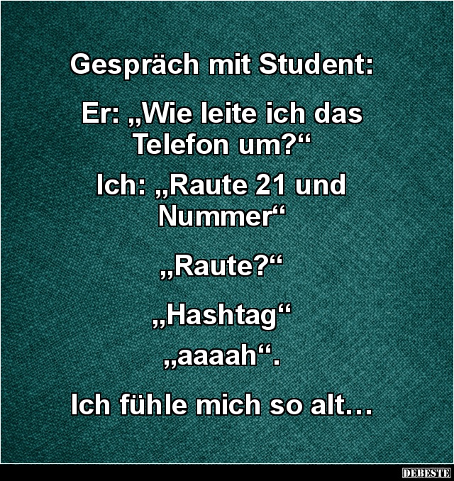 Gespräch mit Student.. - Lustige Bilder | DEBESTE.de