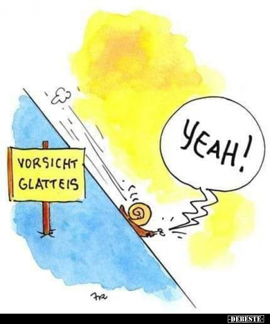 Vorsicht Glatteis.. - Lustige Bilder | DEBESTE.de