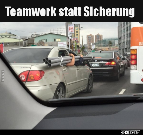 Teamwork statt Sicherung.. - Lustige Bilder | DEBESTE.de