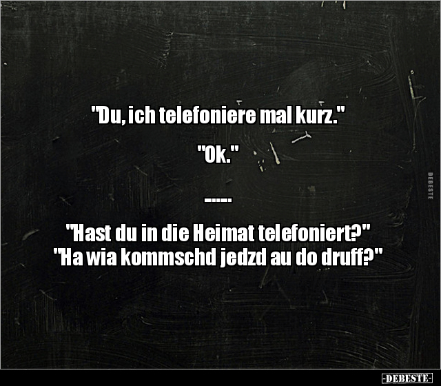 "Du, ich telefoniere mal kurz." "Ok...." - Lustige Bilder | DEBESTE.de