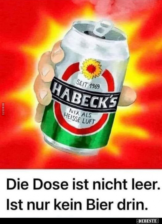 Die Dose ist nicht leer. Ist nur kein Bier drin... - Lustige Bilder | DEBESTE.de