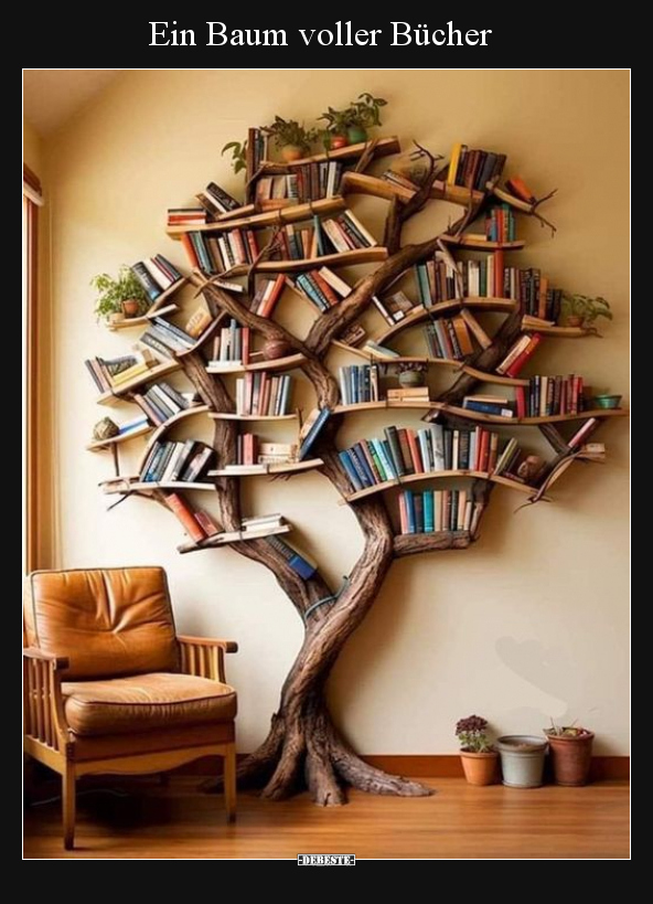 Ein Baum voller Bücher.. - Lustige Bilder | DEBESTE.de
