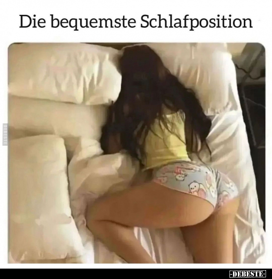 Die bequemste Schlafposition.. - Lustige Bilder | DEBESTE.de