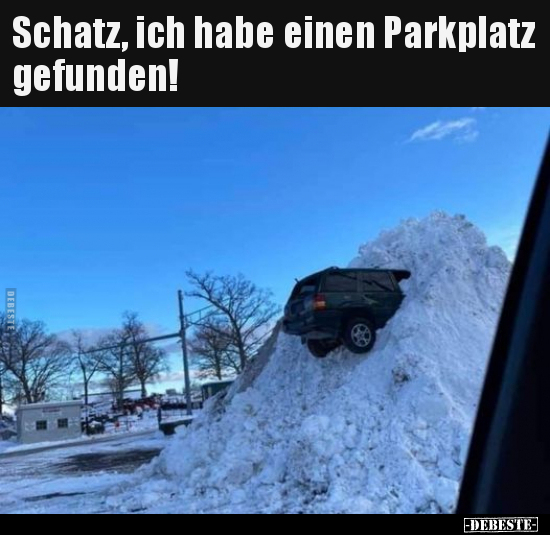 Schatz, ich habe einen Parkplatz gefunden!.. - Lustige Bilder | DEBESTE.de