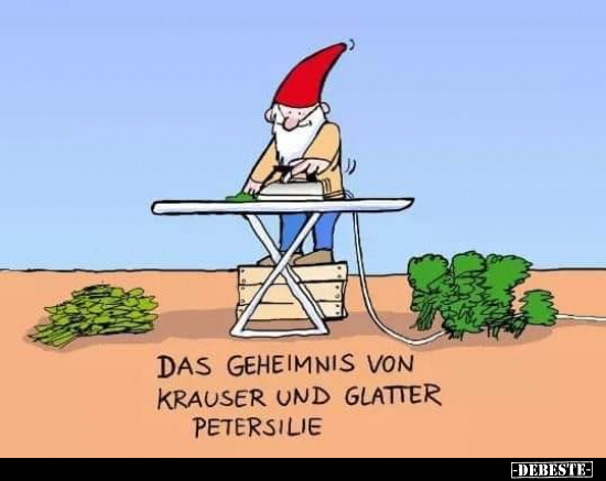 Das Geheimnis von krauser und glatter Petersilie... - Lustige Bilder | DEBESTE.de