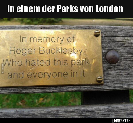 In einem der Parks von London.. - Lustige Bilder | DEBESTE.de