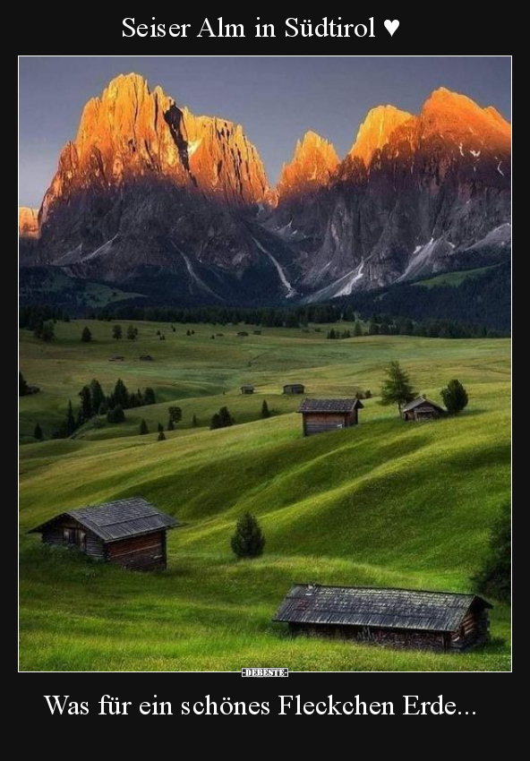 Seiser Alm in Südtirol ♥ Was für ein schönes Fleckchen.. - Lustige Bilder | DEBESTE.de