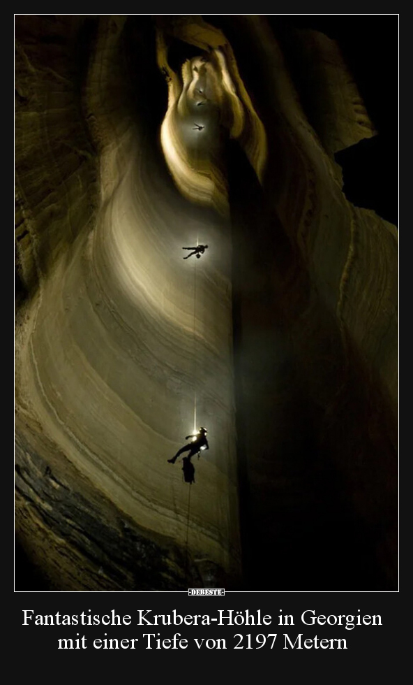 Fantastische Krubera-Höhle in Georgien mit einer Tiefe von.. - Lustige Bilder | DEBESTE.de