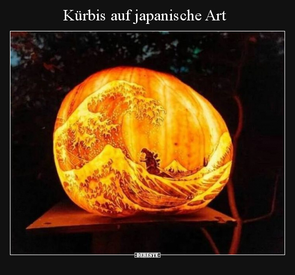 Kürbis auf japanische Art.. - Lustige Bilder | DEBESTE.de