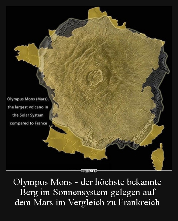 Olympus Mons - der höchste bekannte Berg im Sonnensystem.. - Lustige Bilder | DEBESTE.de