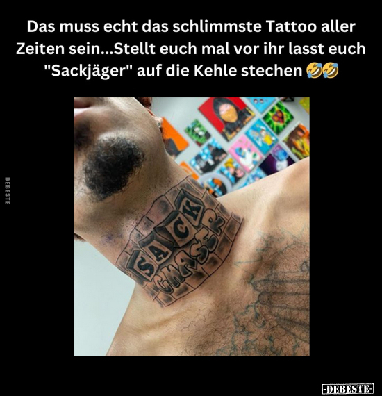 Das muss echt das schlimmste Tattoo.. - Lustige Bilder | DEBESTE.de