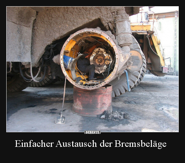 Einfacher Austausch der Bremsbeläge.. - Lustige Bilder | DEBESTE.de
