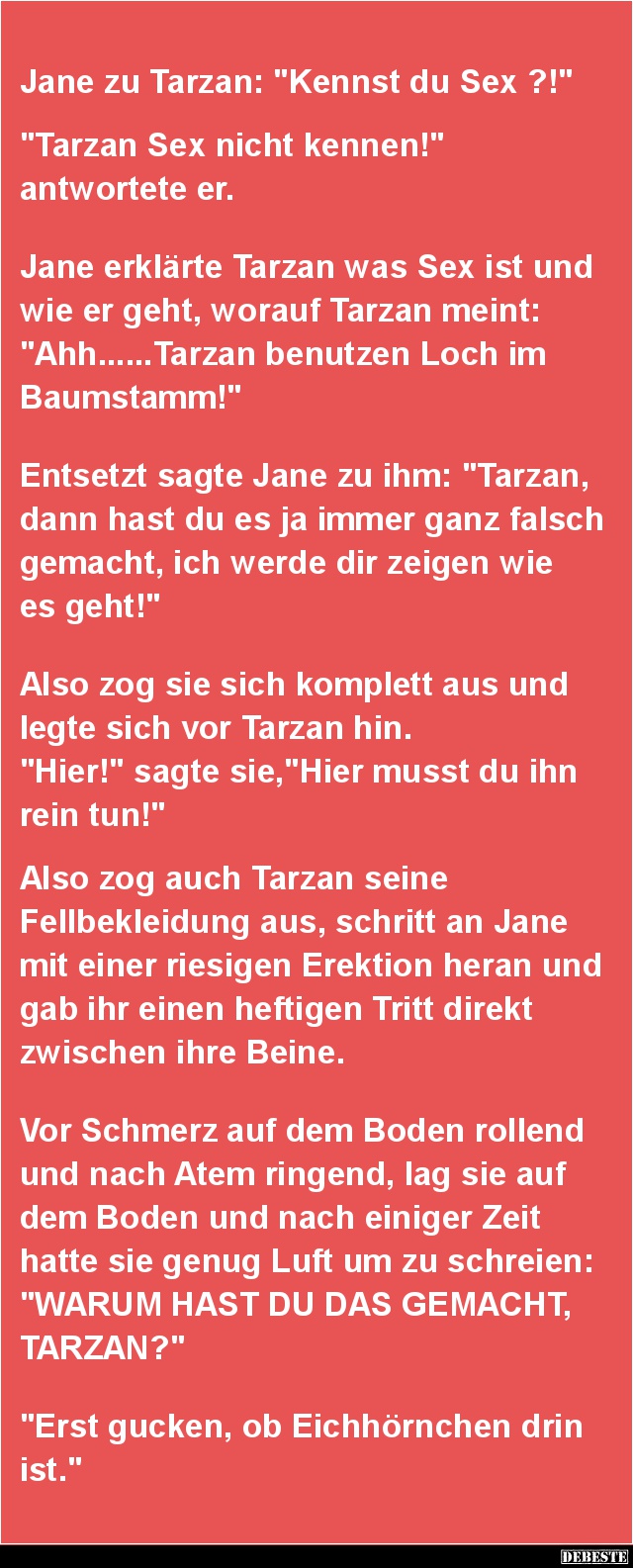Jane zu Tarzan: 'Kennst du....'? - Lustige Bilder | DEBESTE.de