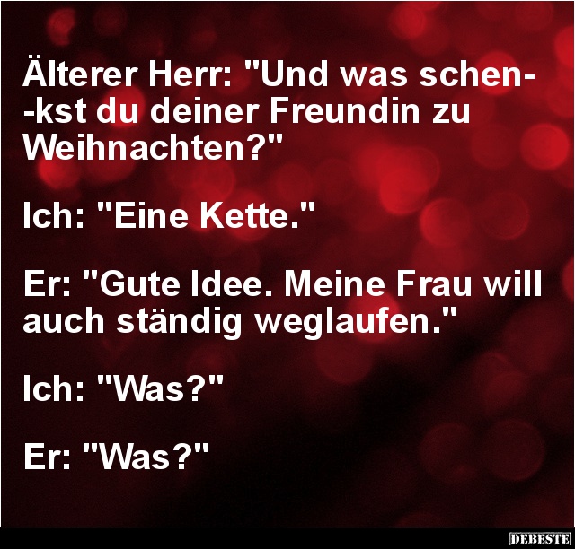 Und was schenkst du deiner Freundin zu Weihnachten? - Lustige Bilder | DEBESTE.de