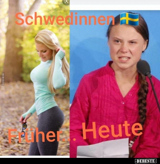 Schwedinen Früher / Heute. - Lustige Bilder | DEBESTE.de