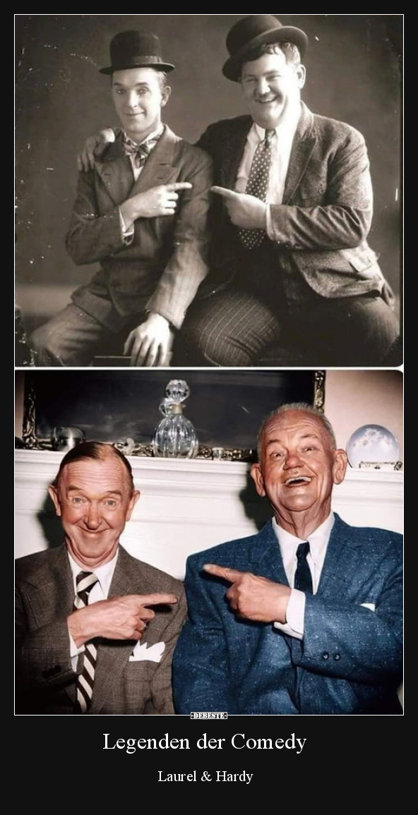 Legenden der Comedy - Laurel & Hardy.. - Lustige Bilder | DEBESTE.de