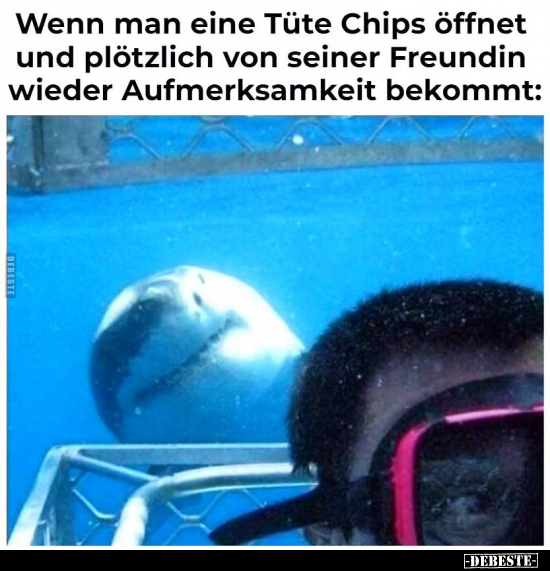 Wenn man eine Tüte Chips öffnet und plötzlich von seiner.. - Lustige Bilder | DEBESTE.de