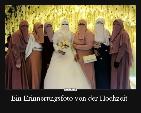 Ein Erinnerungsfoto von der Hochzeit.. - Lustige Bilder | DEBESTE.de
