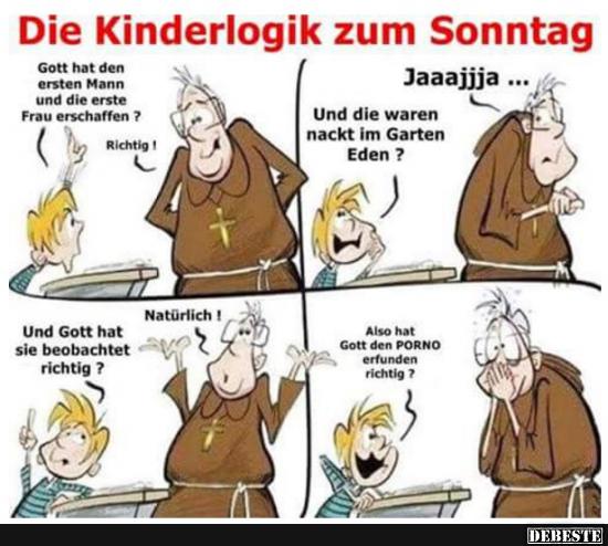 Die Kinderlogik zum Sonntag.. - Lustige Bilder | DEBESTE.de