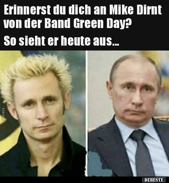 Erinnerst du dich an Mike Dirnt von der Band Green Day?.. - Lustige Bilder | DEBESTE.de