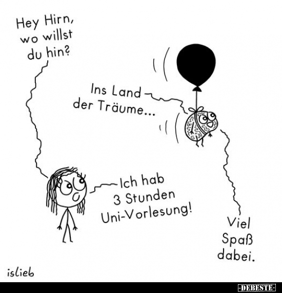 Hey Hirn, wo willst du hin?.. - Lustige Bilder | DEBESTE.de