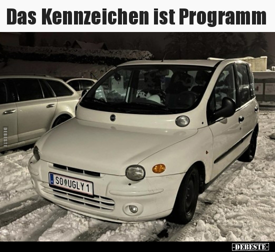 Das Kennzeichen ist Programm.. - Lustige Bilder | DEBESTE.de