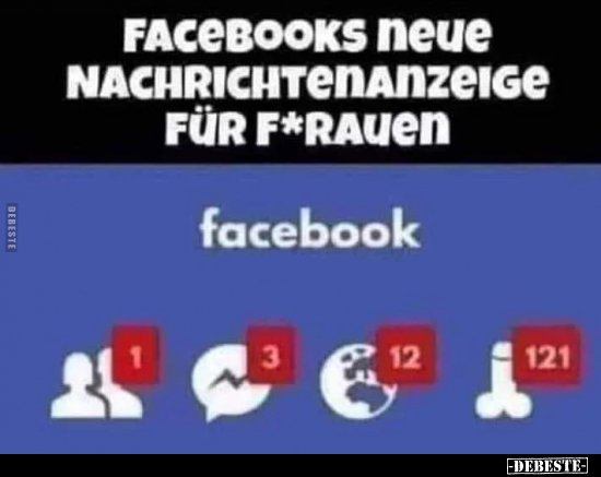 Facebooks neue Nachrichtenanzeige für Frauen.. - Lustige Bilder | DEBESTE.de