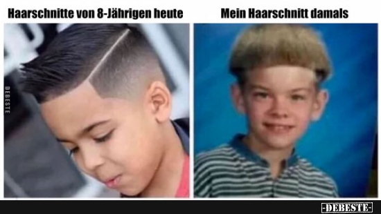 Haarschnitte von 8-jährigen heute / damals.. - Lustige Bilder | DEBESTE.de
