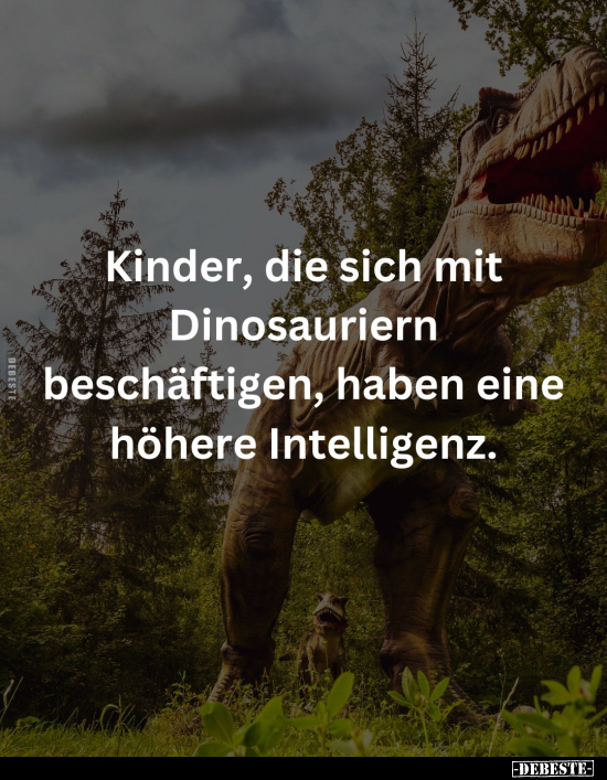 Kinder, die sich mit Dinosauriern beschäftigen.. - Lustige Bilder | DEBESTE.de