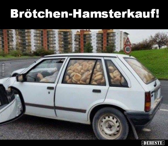 Brötchen-Hamsterkauf! - Lustige Bilder | DEBESTE.de
