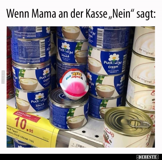 Wenn Mama an der Kasse "Nein" sagt.. - Lustige Bilder | DEBESTE.de