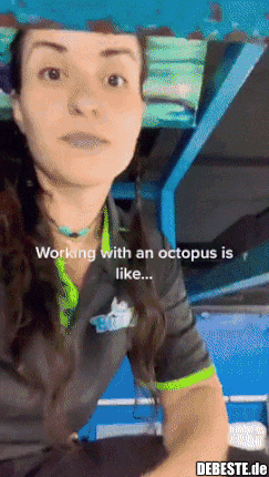 Der Oktopus will nur spielen... - Lustige Bilder | DEBESTE.de