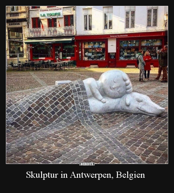 Skulptur in Antwerpen, Belgien.. - Lustige Bilder | DEBESTE.de