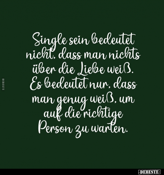 Single sein bedeutet nicht, dass man nichts über die Liebe.. - Lustige Bilder | DEBESTE.de