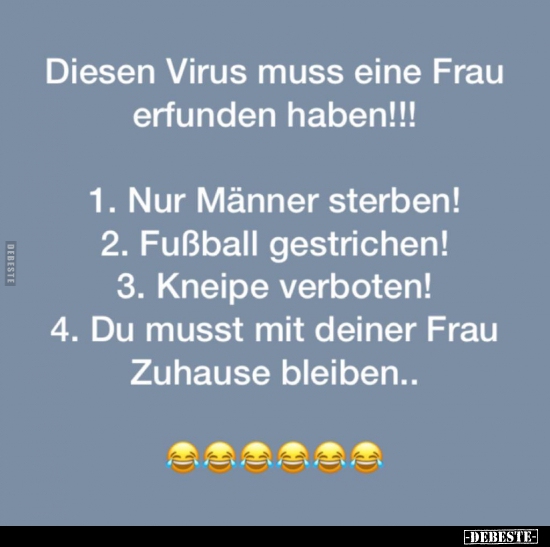 Diesen Virus muss eine Frau erfunden haben!!!.. - Lustige Bilder | DEBESTE.de