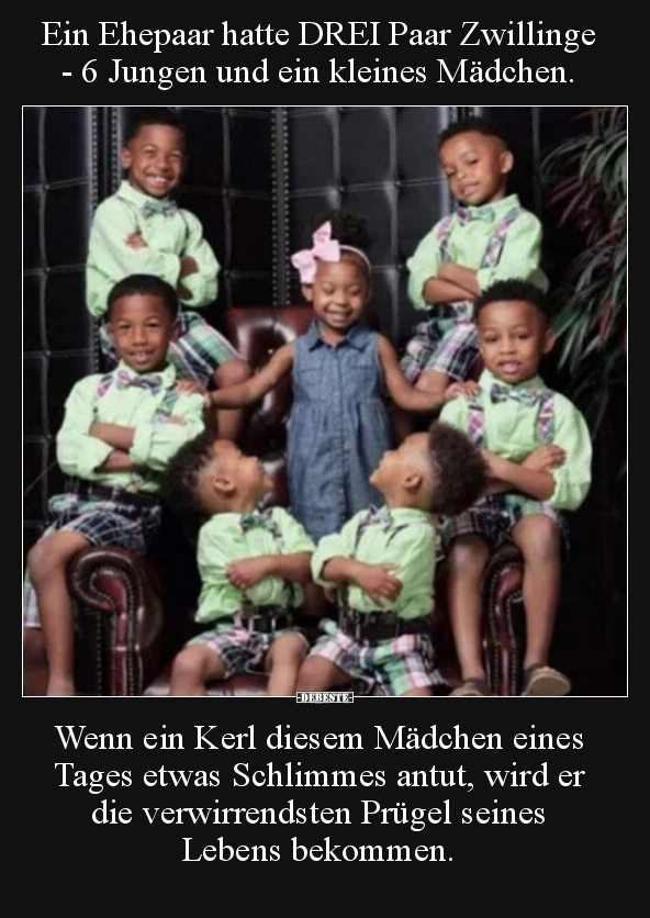 Ein Ehepaar hatte DREI Paar Zwillinge - 6 Jungen und ein.. - Lustige Bilder | DEBESTE.de