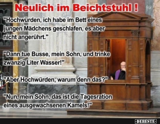 Neulich im Beichtstuhl! - Lustige Bilder | DEBESTE.de