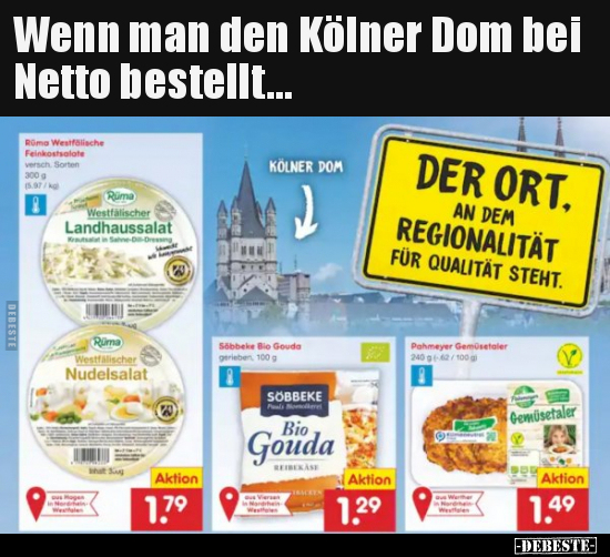 Wenn man den Kölner Dom bei Netto bestellt... - Lustige Bilder | DEBESTE.de