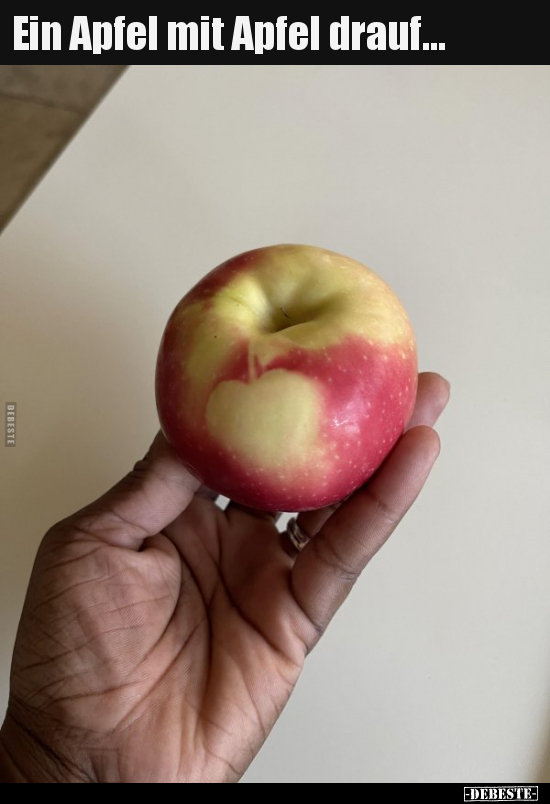 Ein Apfel mit Apfel drauf... - Lustige Bilder | DEBESTE.de