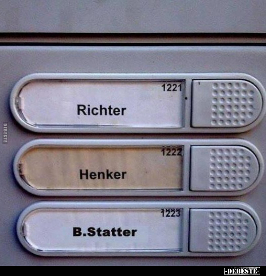 Richter - Henker - B.Statter.. - Lustige Bilder | DEBESTE.de