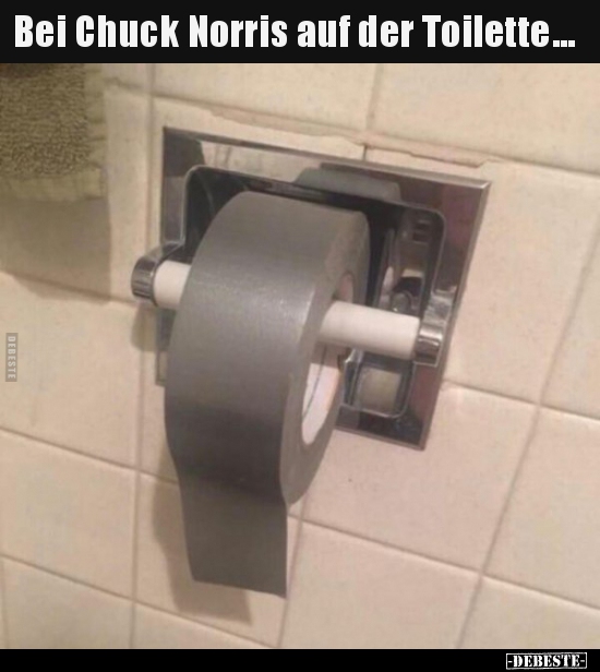 Bei Chuck Norris auf der Toilette... - Lustige Bilder | DEBESTE.de