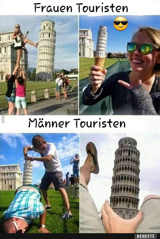 Frauen Touristen vs. Männer Touristen.. - Lustige Bilder | DEBESTE.de