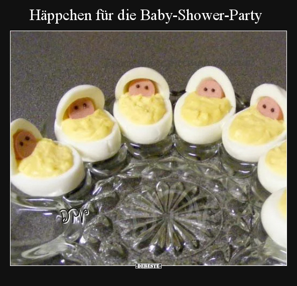 Häppchen für die Baby-Shower-Party.. - Lustige Bilder | DEBESTE.de