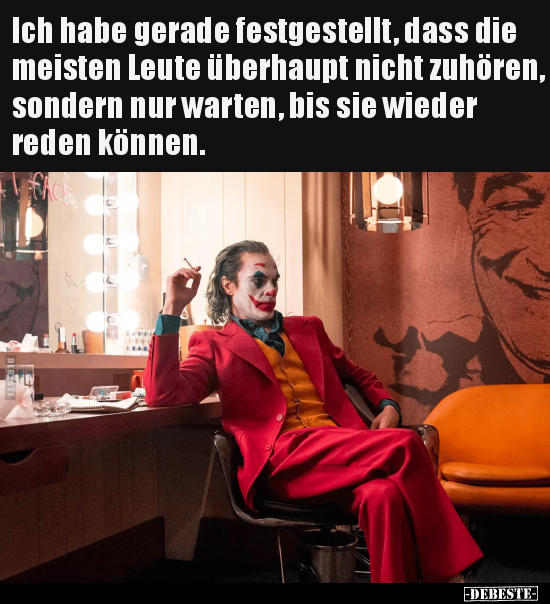 Ich habe gerade festgestellt, dass die meisten Leute.. - Lustige Bilder | DEBESTE.de