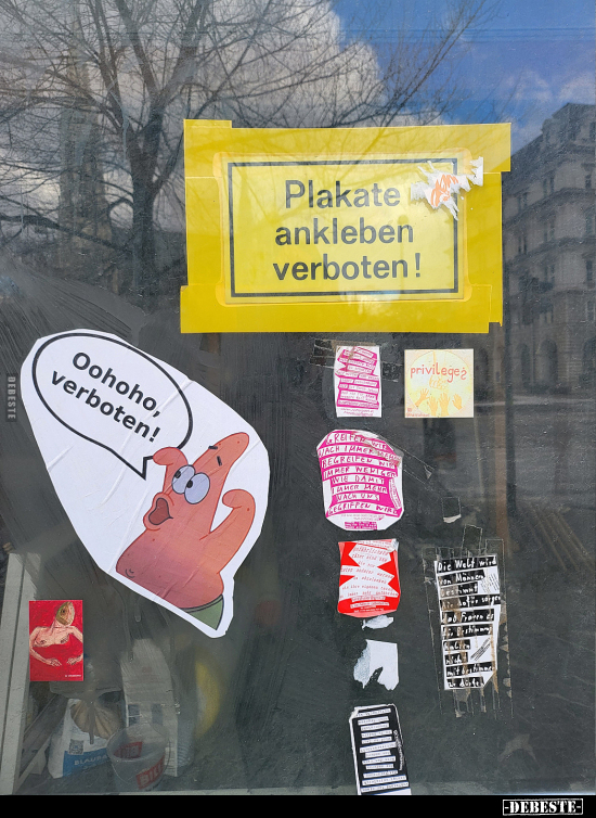 Plakate ankleben verboten!.. - Lustige Bilder | DEBESTE.de