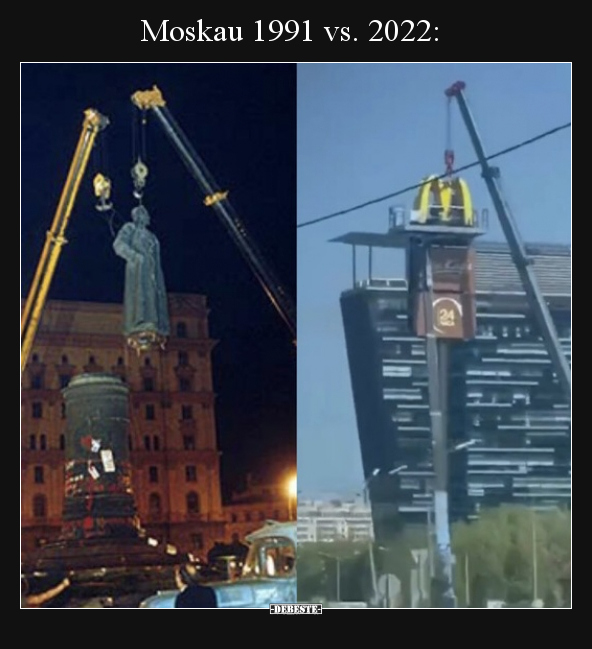 Moskau 1991 vs. 2022: - Lustige Bilder | DEBESTE.de