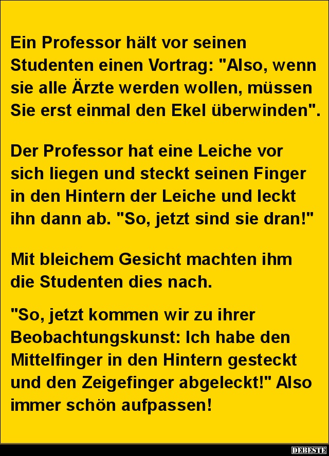 Ein Professor hält vor seinen Studenten einen Vortrag.. - Lustige Bilder | DEBESTE.de
